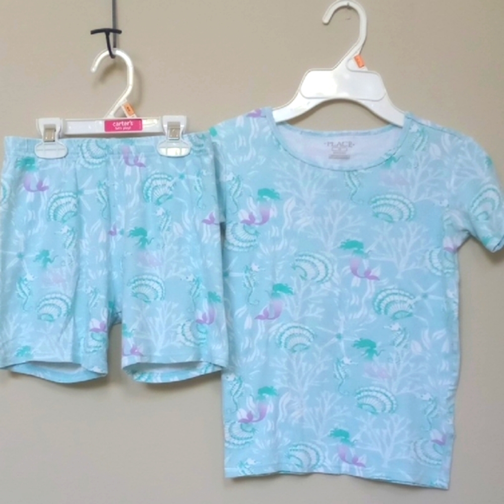3 For $15🩵 Place Pajama Set with Mermaid Design